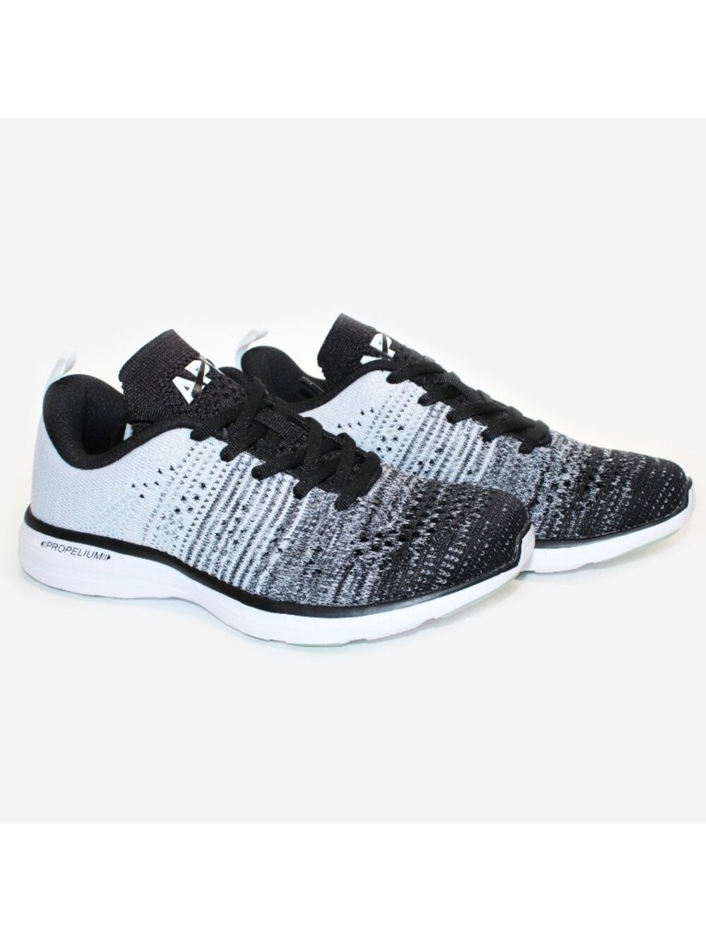 APL Athletic Propulsion Labs Women's Techloom Pro Black/Heather Grey/White 5.5